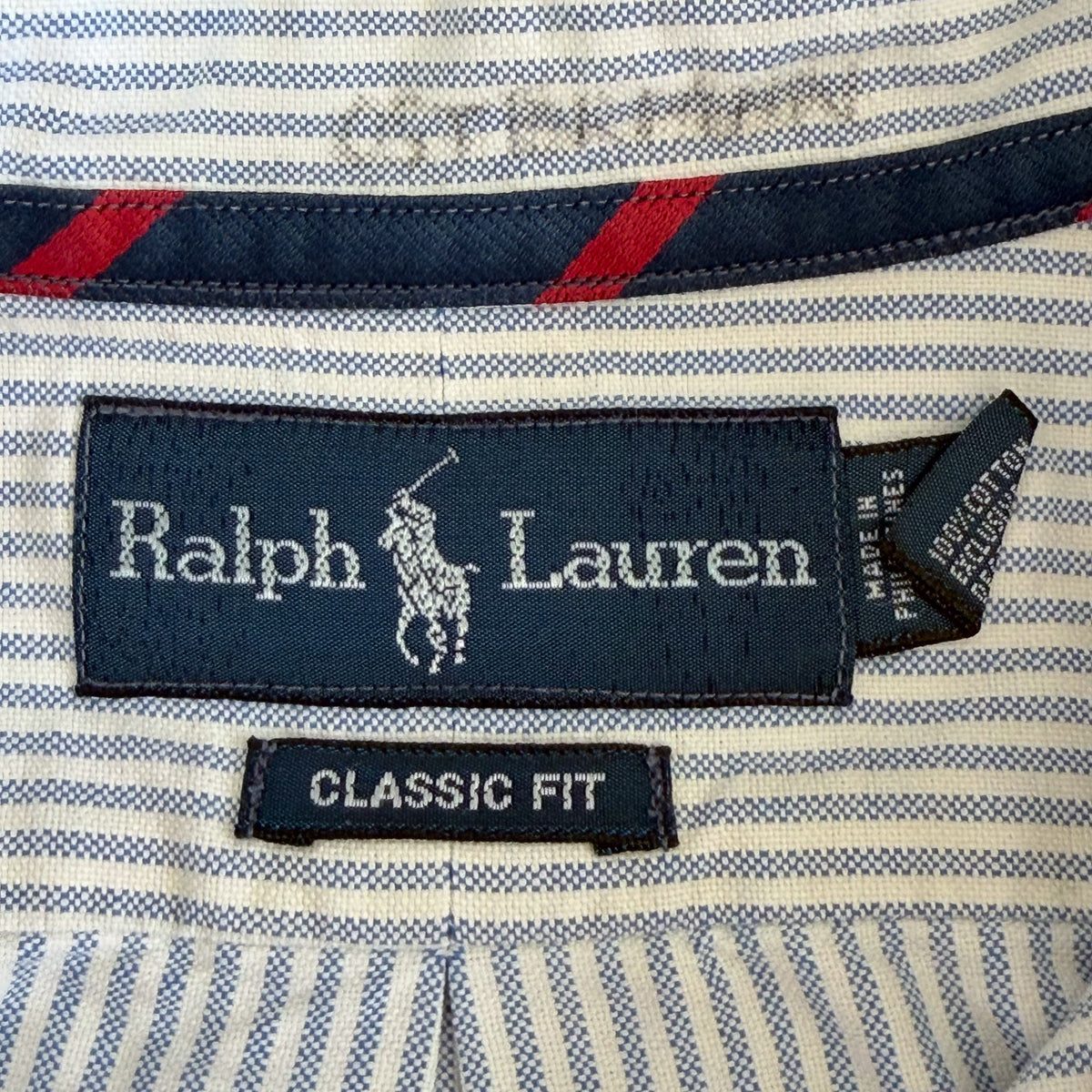 Y2K Polo Ralph Lauren Striped Button Up Shirt - XXL