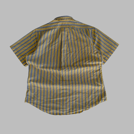 Y2K Polo Ralph Lauren Striped Button Up Shirt - L