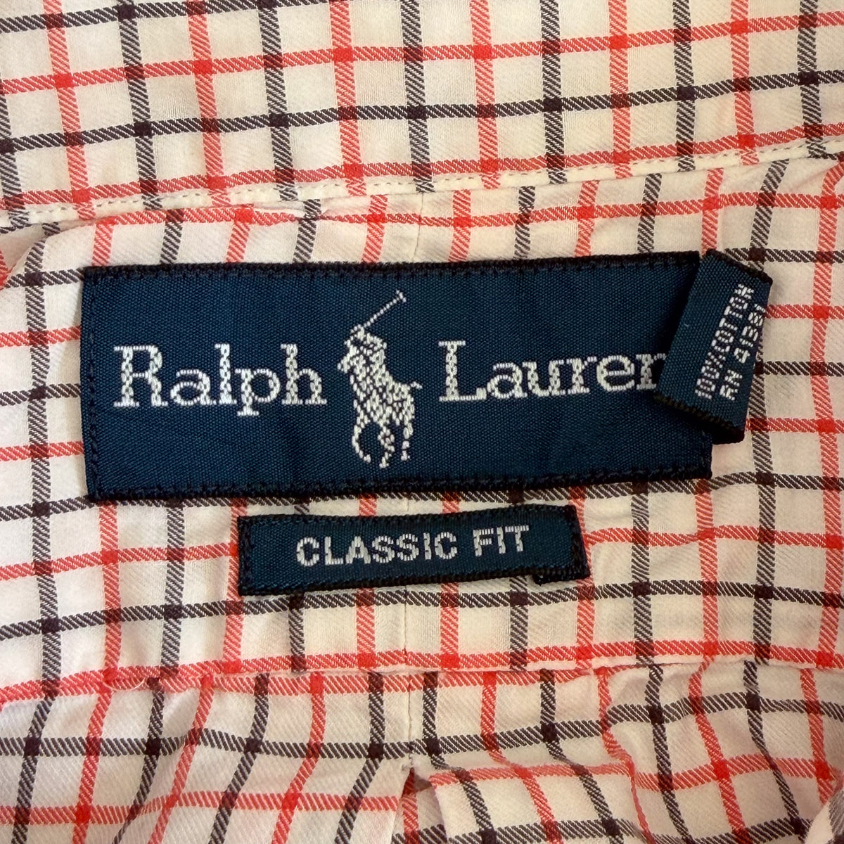 Y2K Polo Ralph Lauren Checkered Button Up Shirt - M