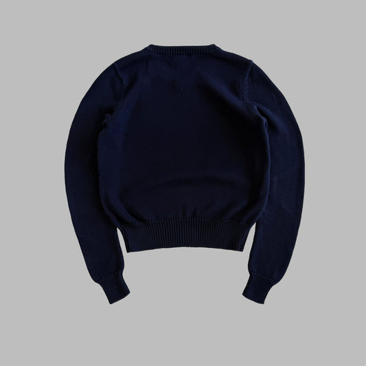 Y2K Polo Ralph Lauren V-neck Heavy Knit - M