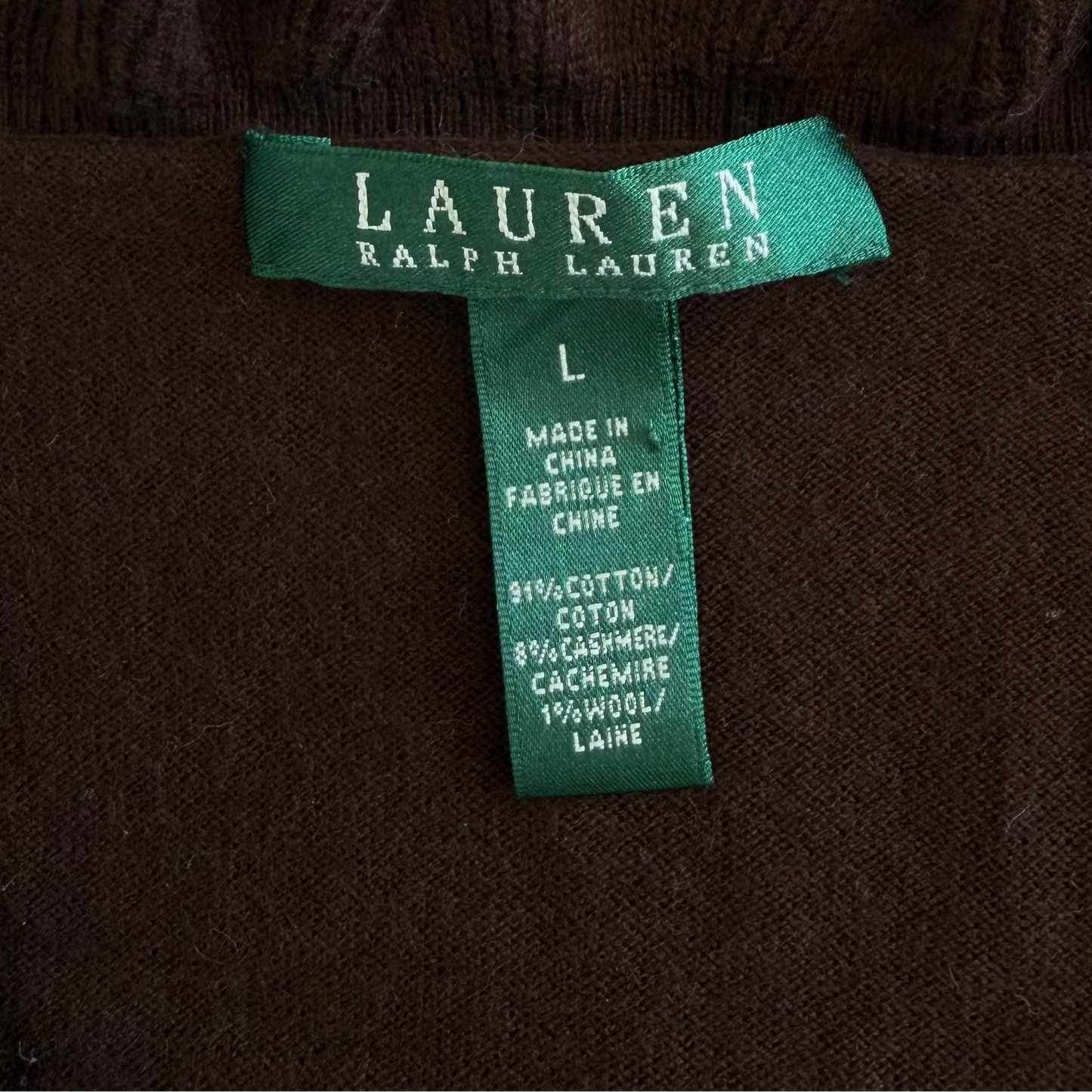 Y2K Polo Ralph Lauren Lightweight Cardigan - L