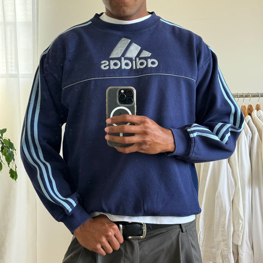 Adidas Three Stripe Sweatshirt - Small