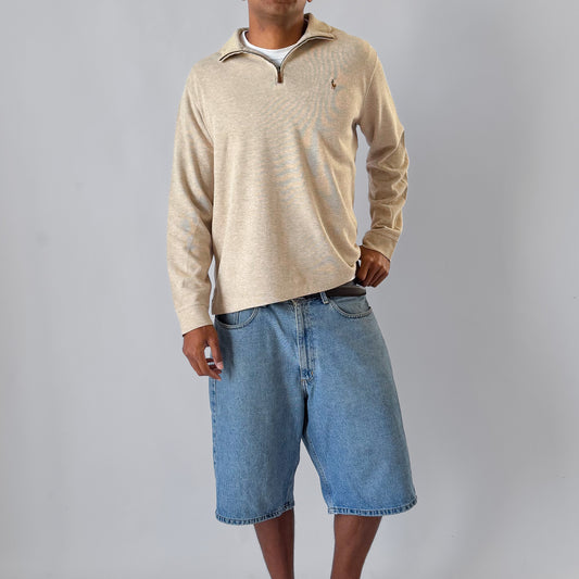 90s Polo Ralph Lauren Boxy Quarter Zip - XXL