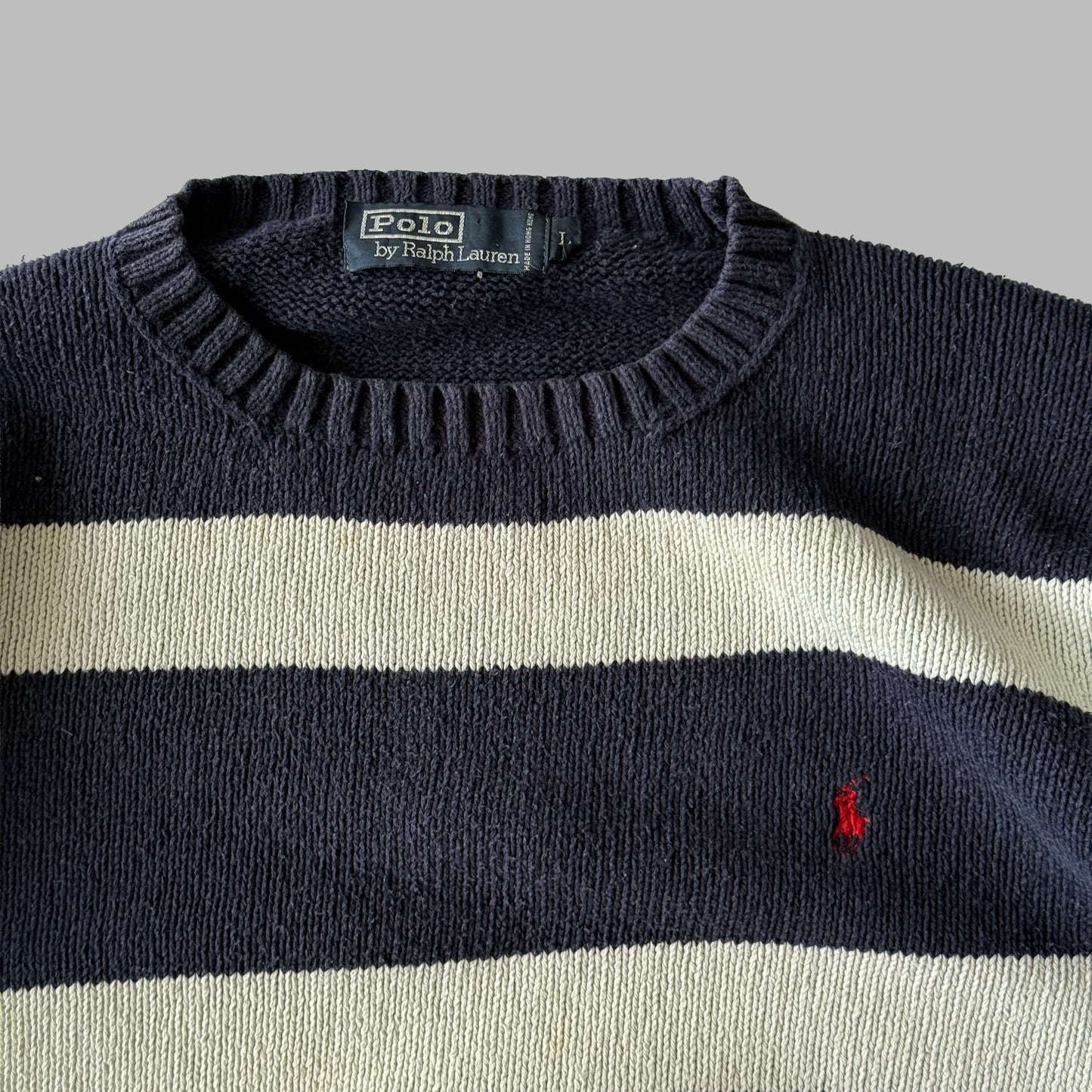 Ralph Lauren Striped Heavy Knit - Large
