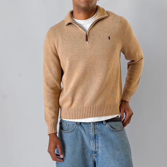90s Polo Ralph Lauren Heavyweight Quarter Zip - L