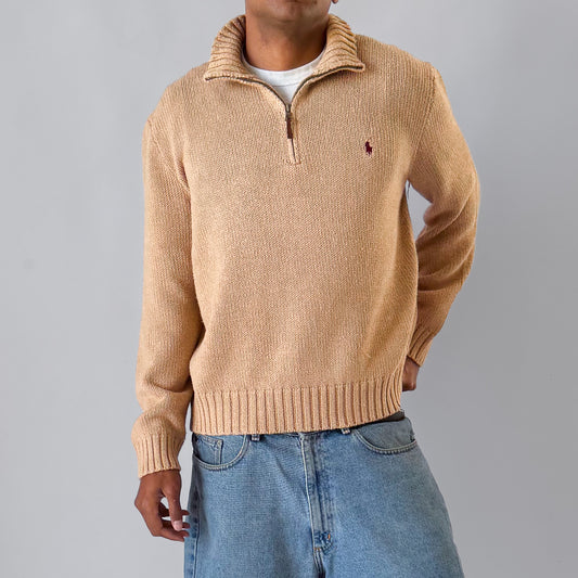 90s Polo Ralph Lauren Heavyweight Quarter Zip - XL