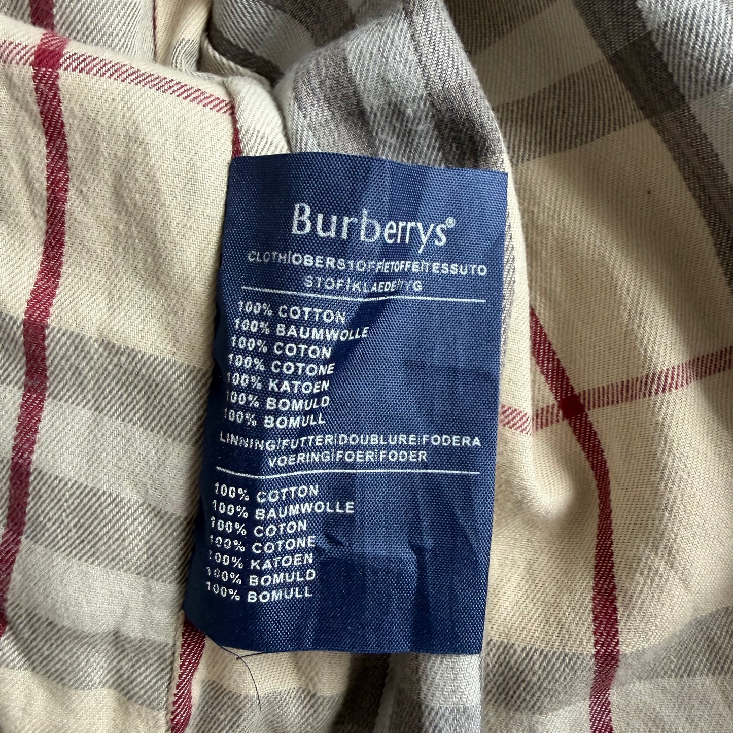 90s Burberry Double Breasted Trench Coat - L