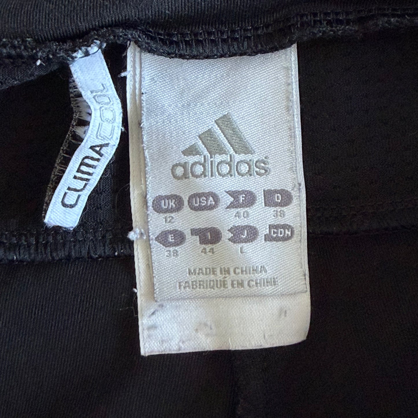 Y2K Adidas Three Stripe Activewear Capris - M