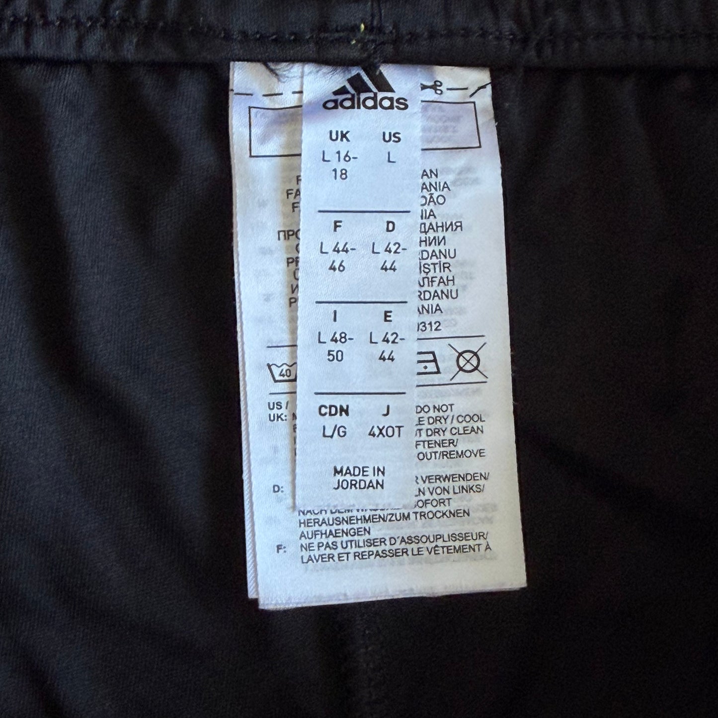 Y2K Adidas Three Stripe Mini Shorts - L
