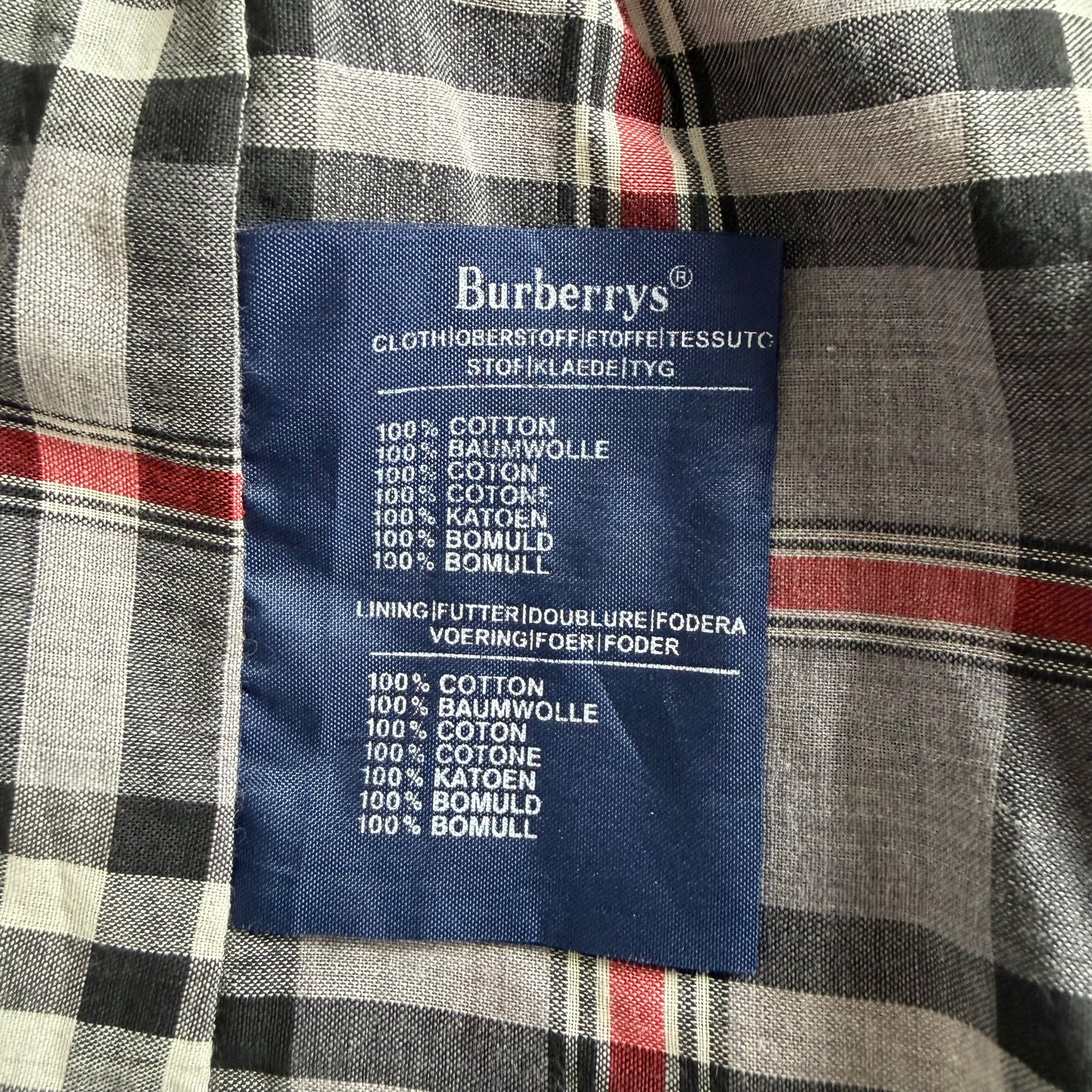 90s Burberry Double Breasted Trench Coat - M