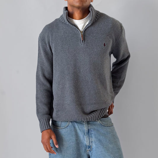 90s Polo Ralph Lauren Heavyweight Quarter Zip - XL