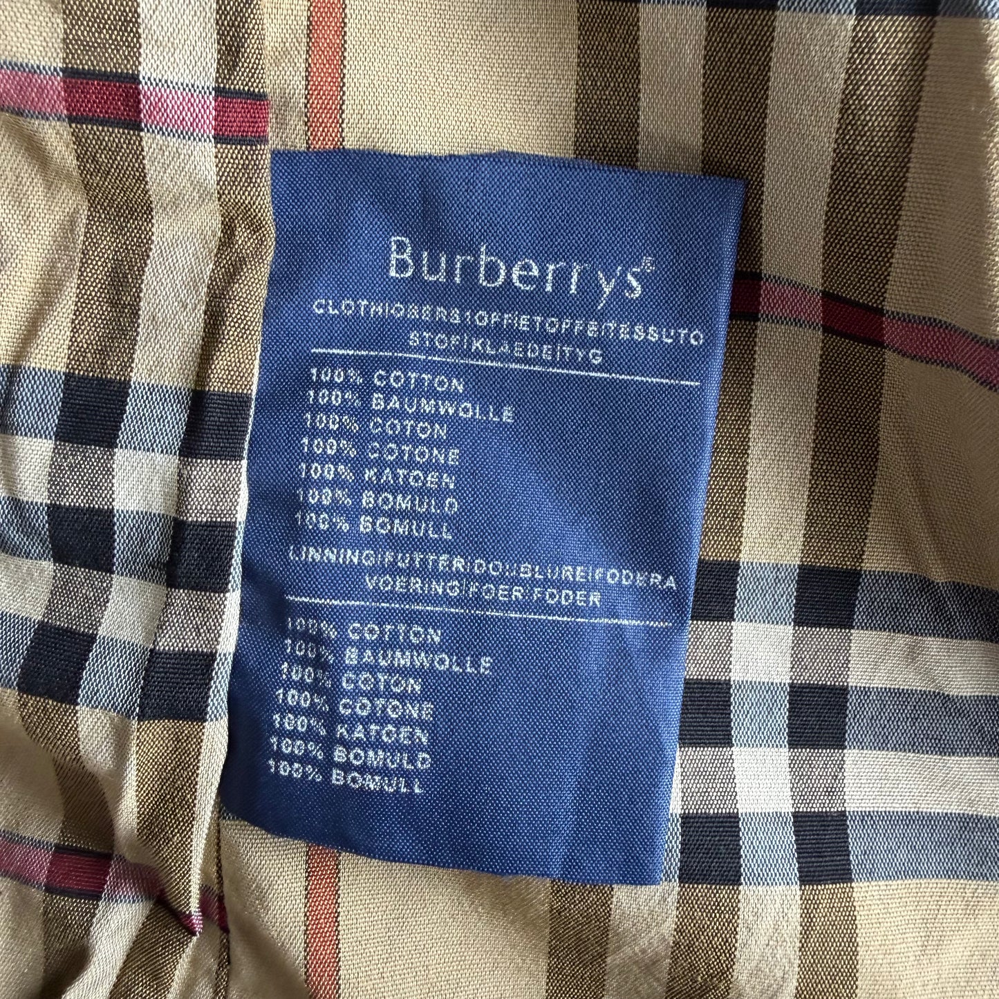 90s Burberry Double Breasted Trench Coat - M
