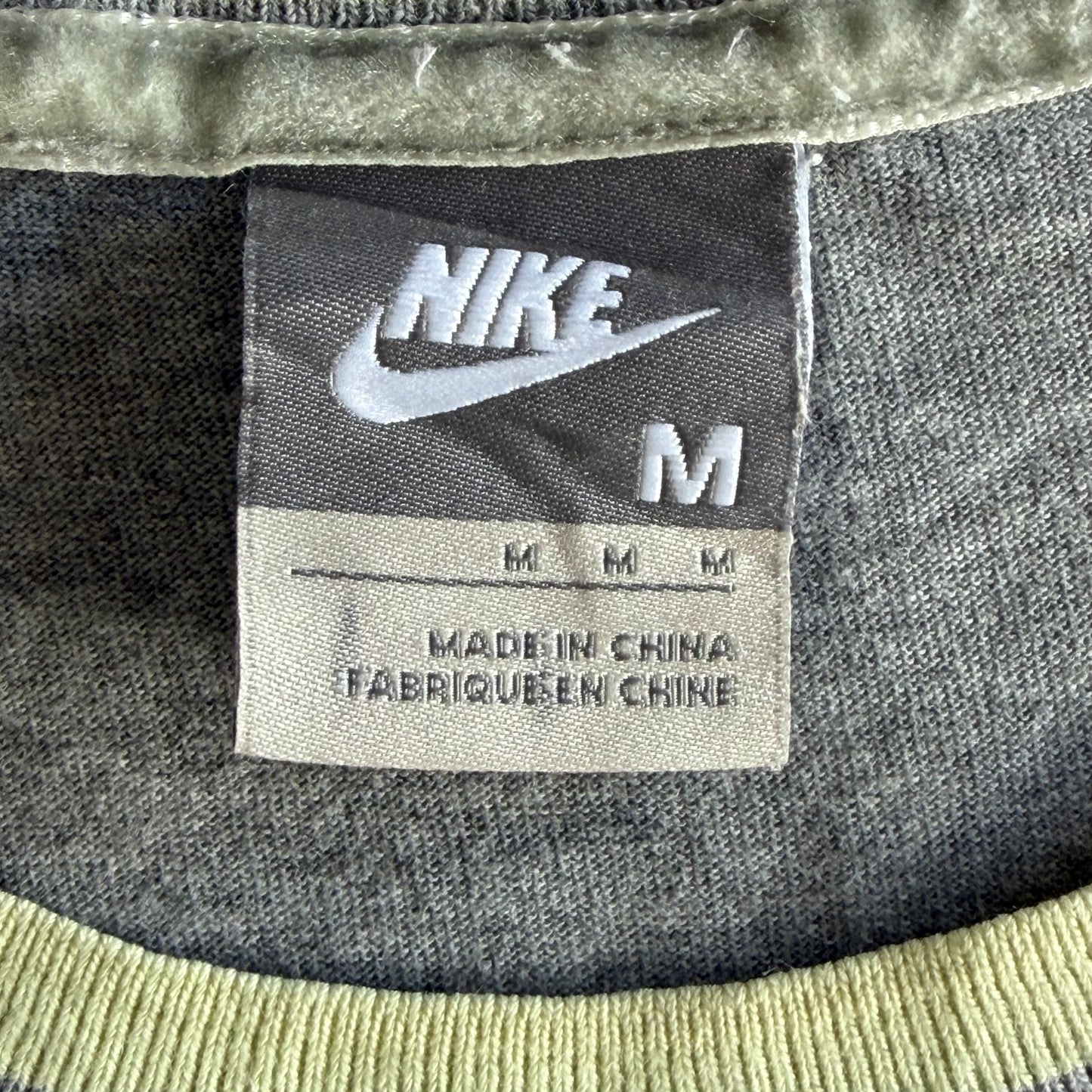 Y2K Nike Swoosh Ringer Tee - M