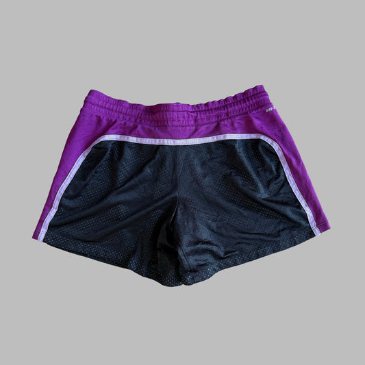 Y2K Nike Striped Mini Basketball Shorts - M