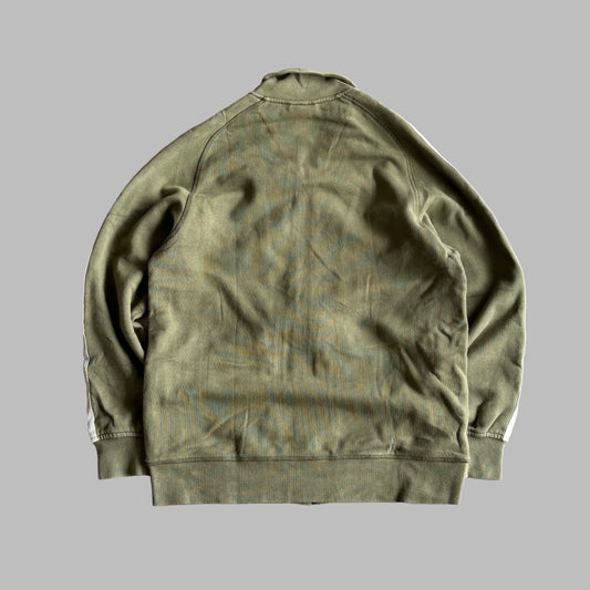 Y2K Adidas Three Stripe Spell Out Track Jacket - M