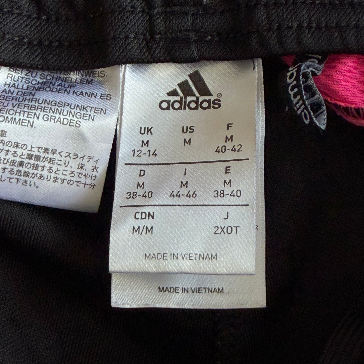 Y2K Adidas Three Stripe Fitted Active Track Pants - M