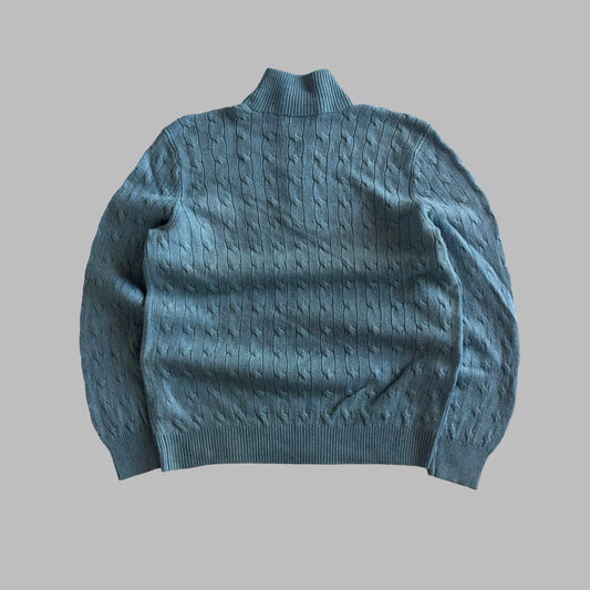 Polo Ralph Lauren Cable Knit Quarter Zip - L