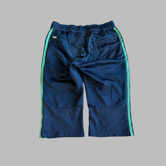 Y2K Adidas Three Stripe Activewear Capris - S