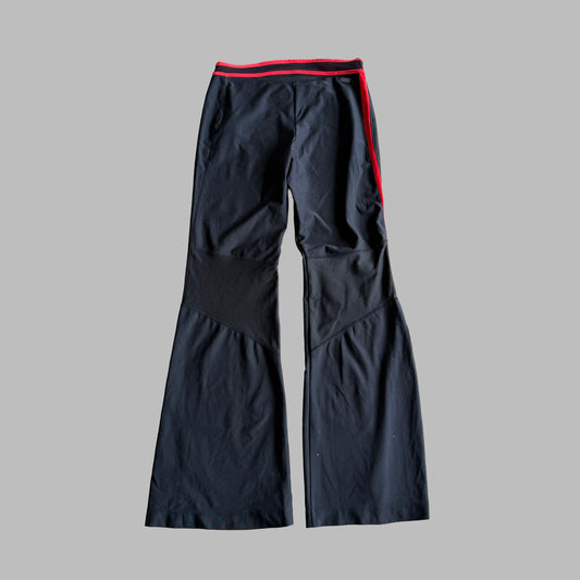 Y2K Nike Striped Flared Activewear Pants - S