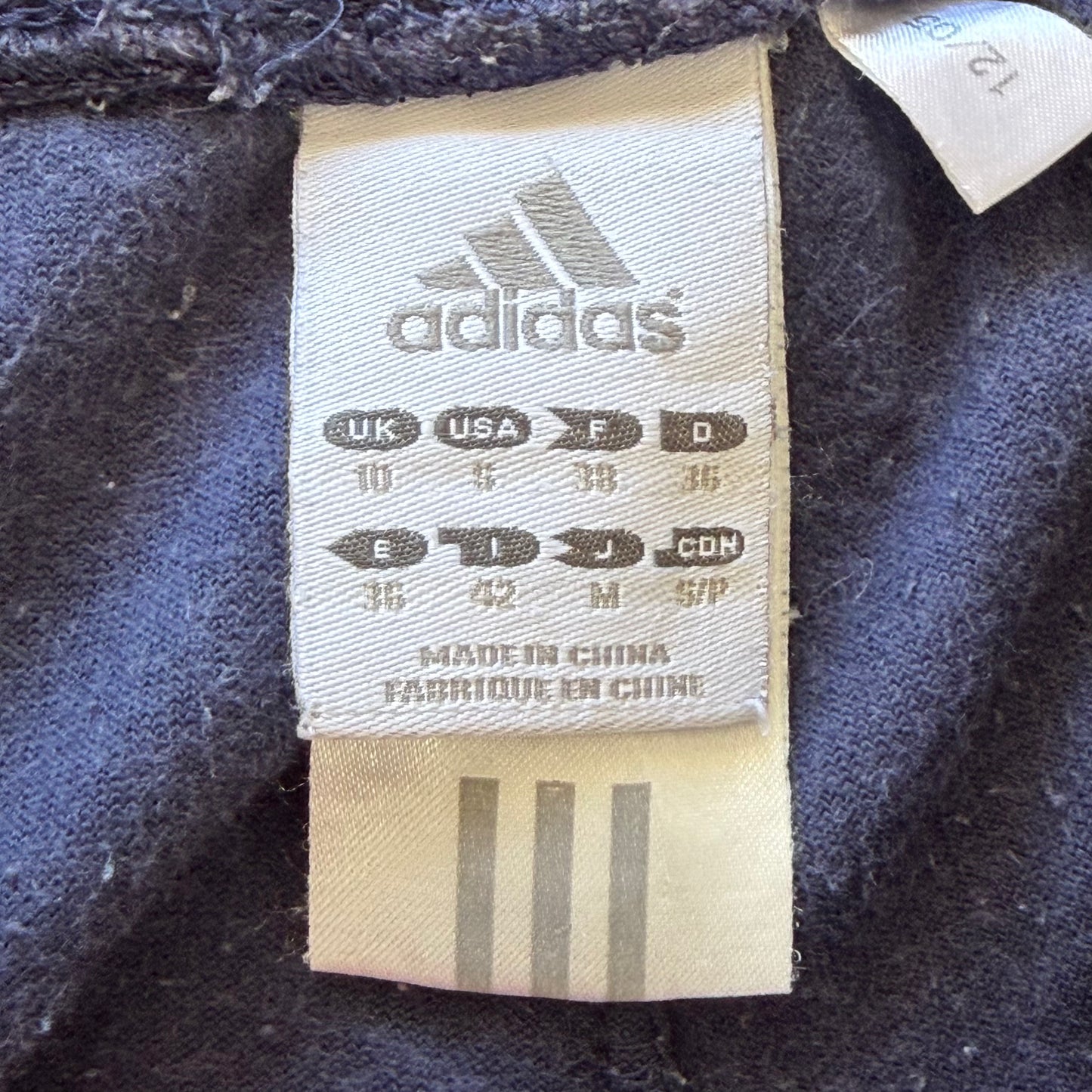 Y2K Adidas Three Stripe Towel Capris - S