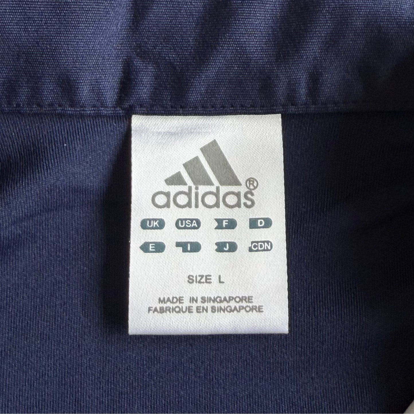 Y2K Adidas Colourblock Polo Top - M/L