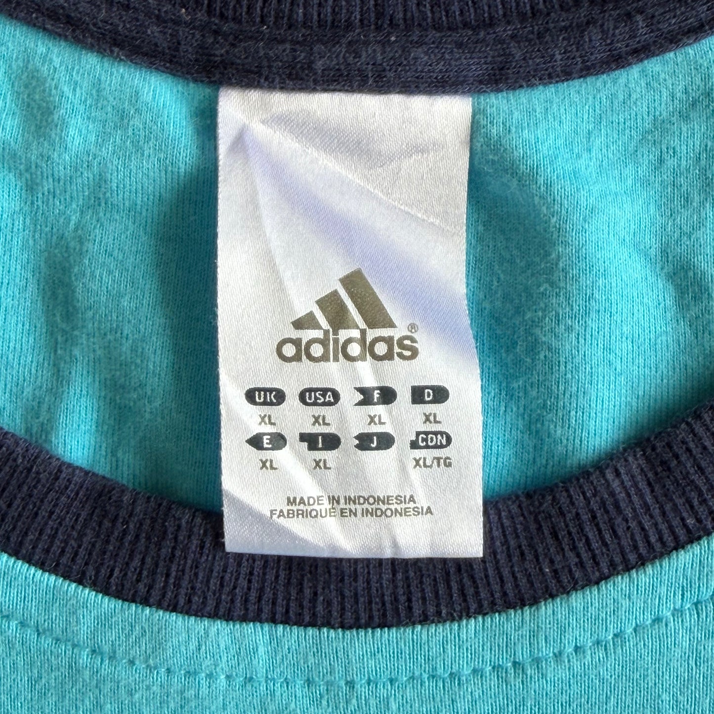 Y2K Adidas Three Stripe Activewear Tank - XL