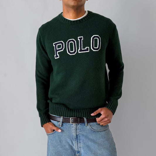 Polo Ralph Lauren Spell Out Heavy Knit - L