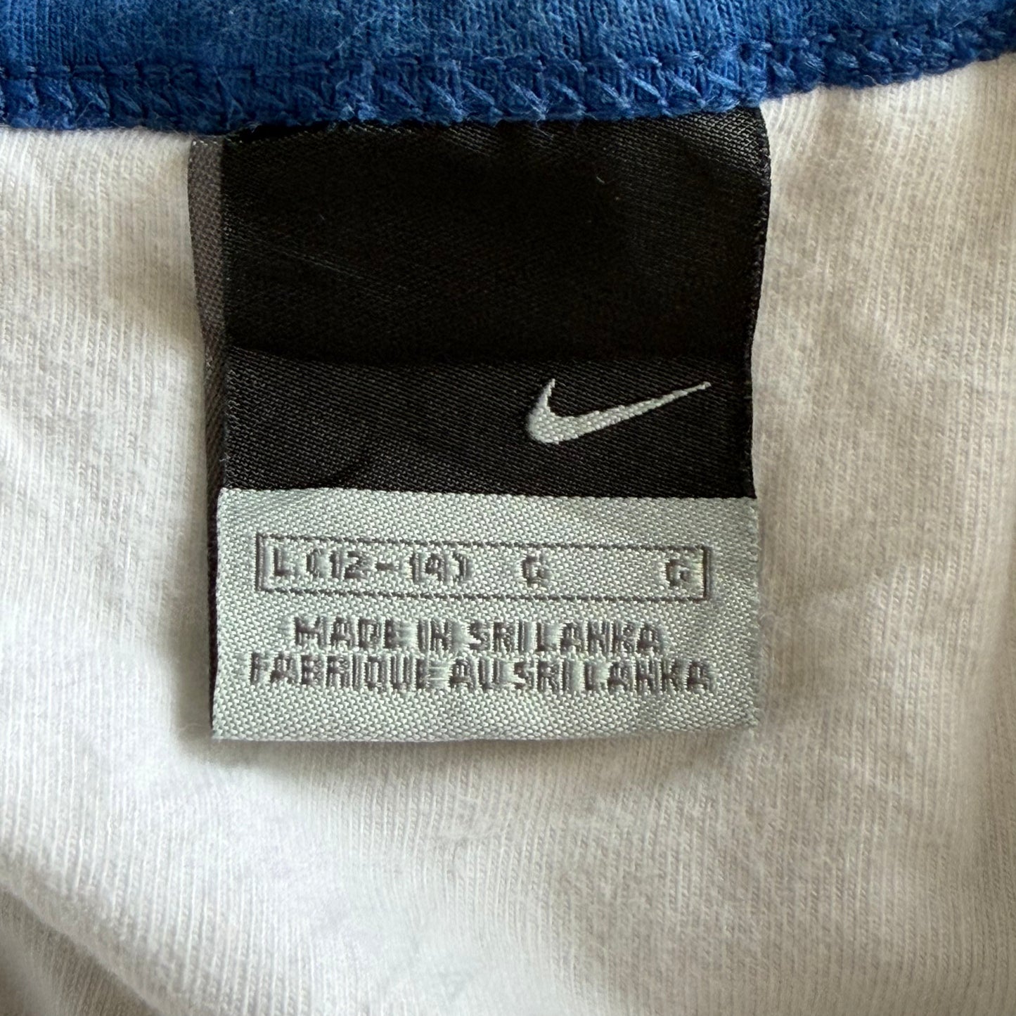 Y2K Nike Patterned Racerback Activewear Tank - L