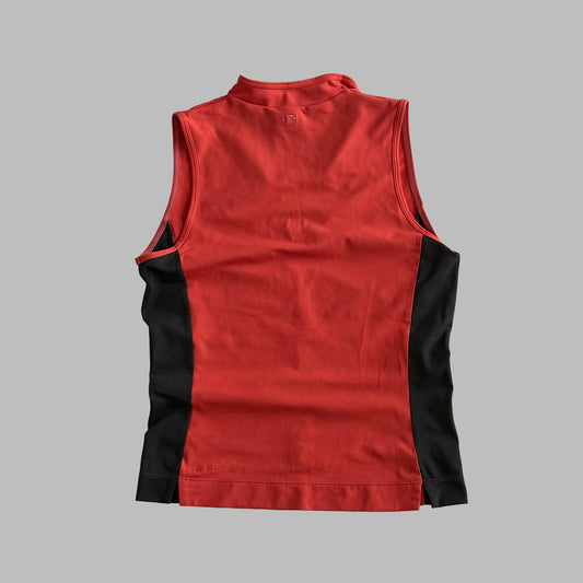 Y2K Nike Panelled Low Cut Activewear Tank - M