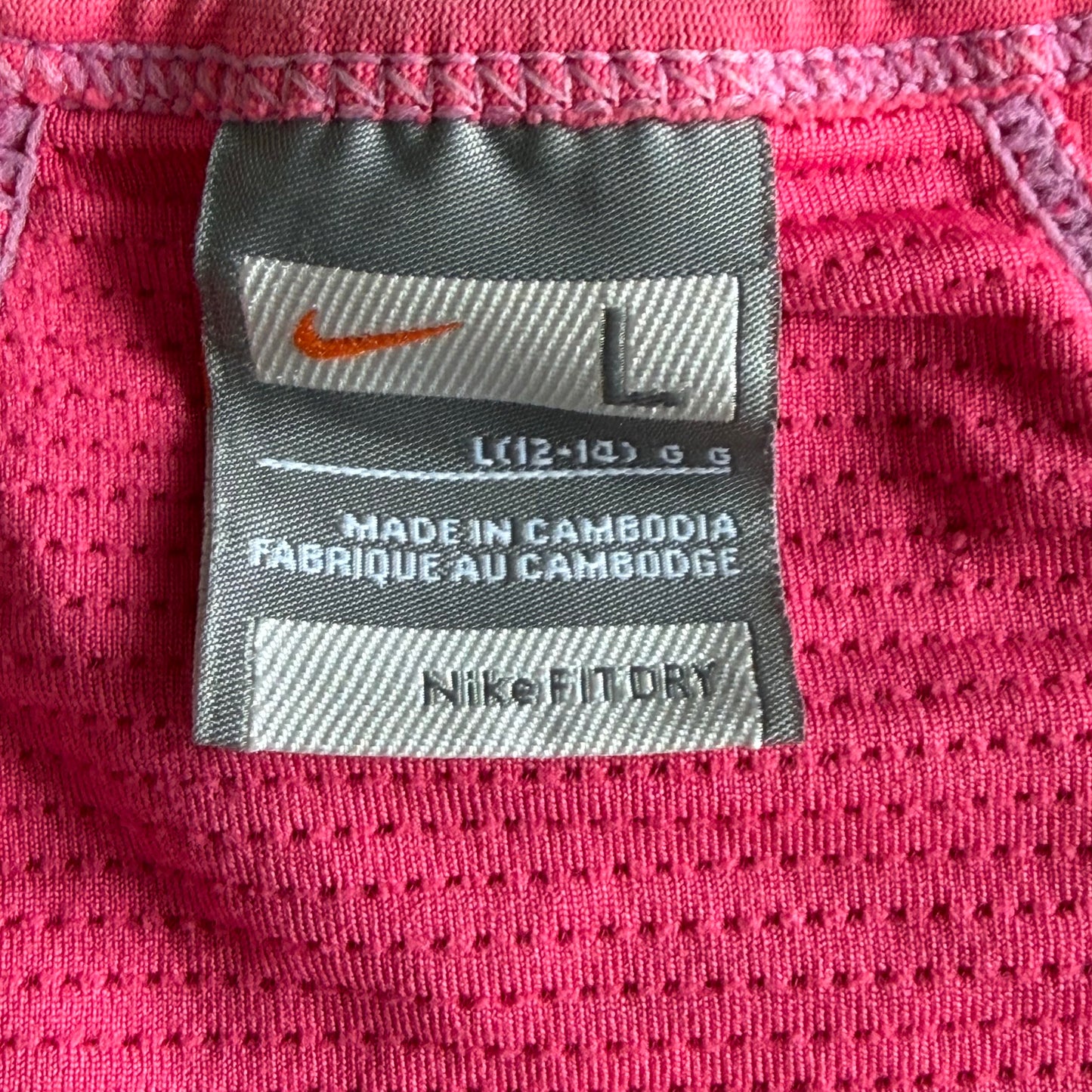 Y2K Nike Panelled Activewear Tank - L