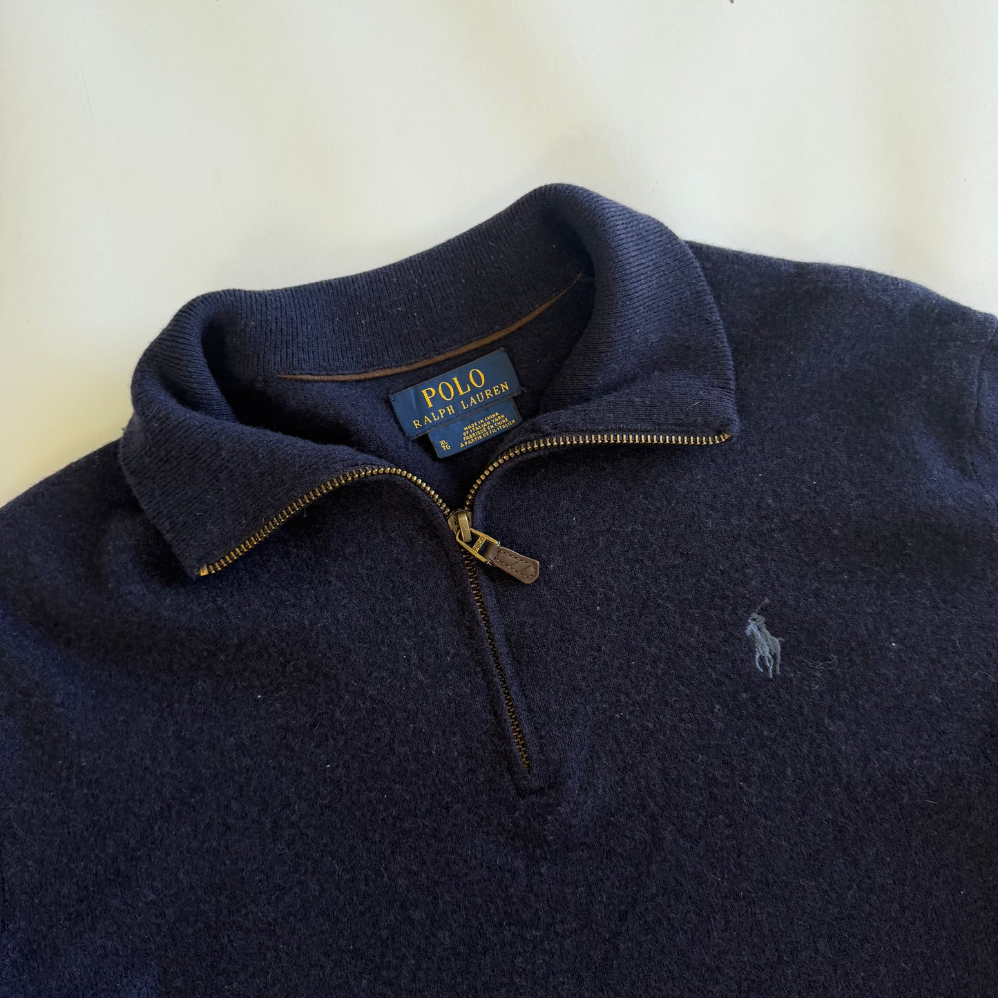 Polo Ralph Lauren Lambswool Quarter Zip - L