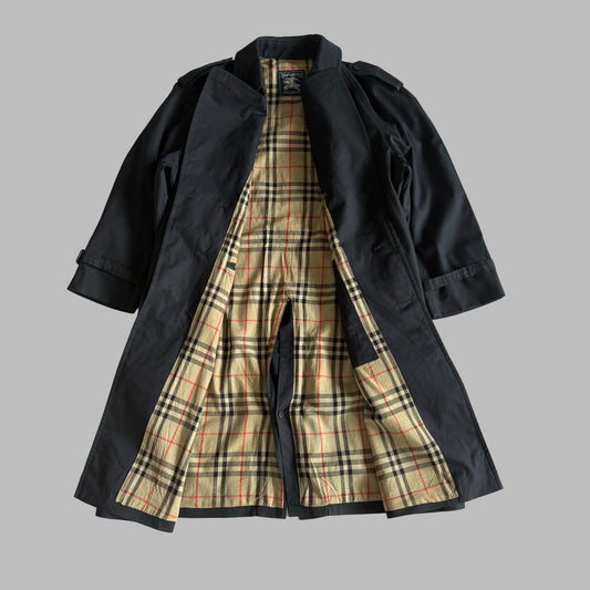 90s Burberry Double Breasted Trench Coat - L