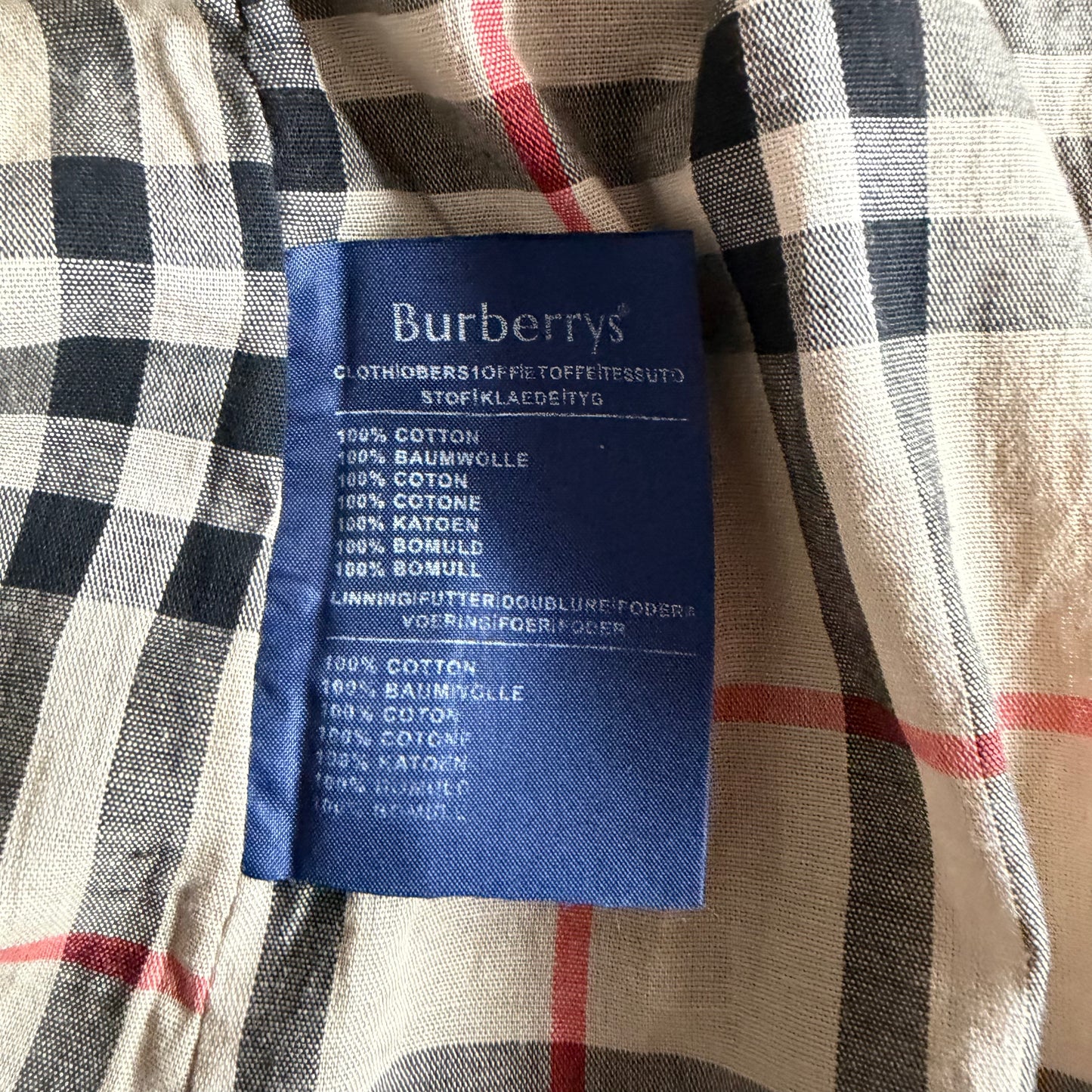 90s Burberry Double Breasted Trench Coat - L