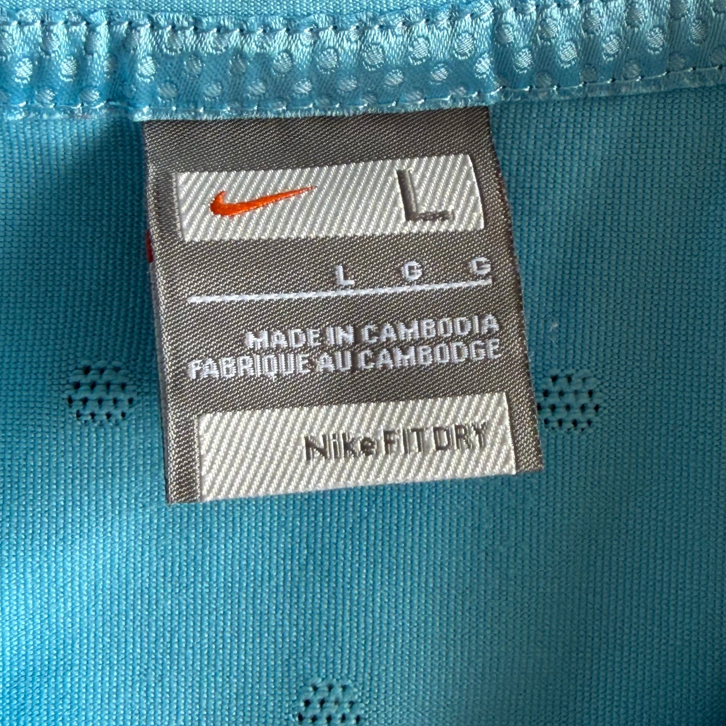 Y2K Nike Open V-Neck Polo Top - L
