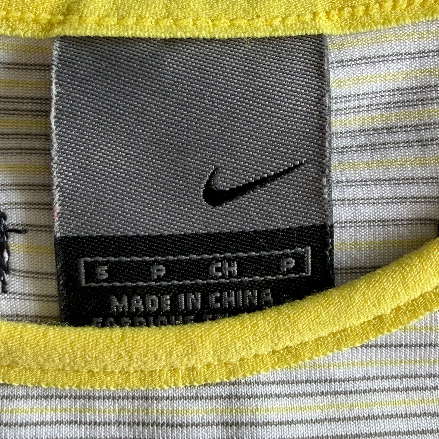 Y2K Nike Striped Lightweight Activewear Top - S/M