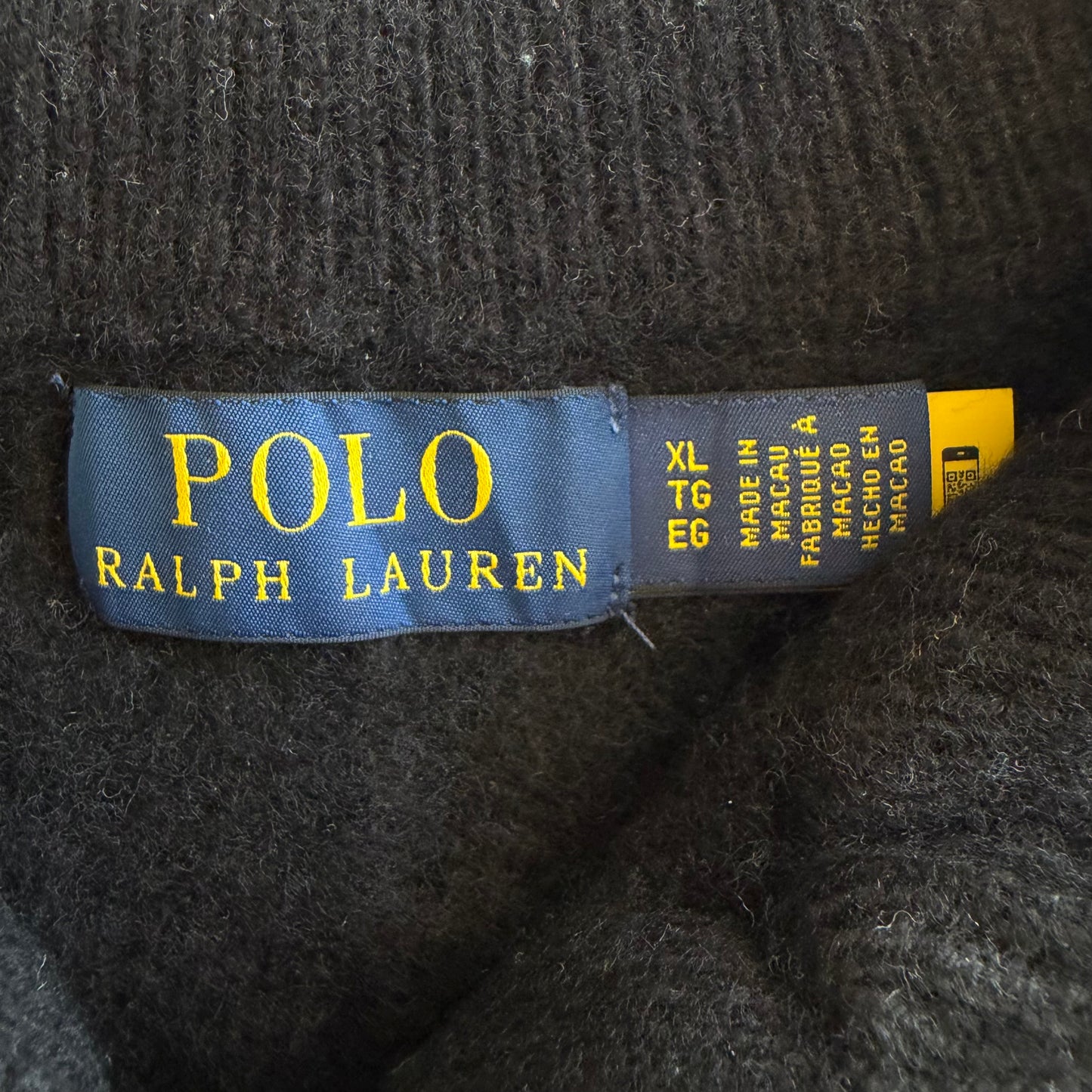 Polo Ralph Lauren Wool Cable Knit Quarter Zip - S