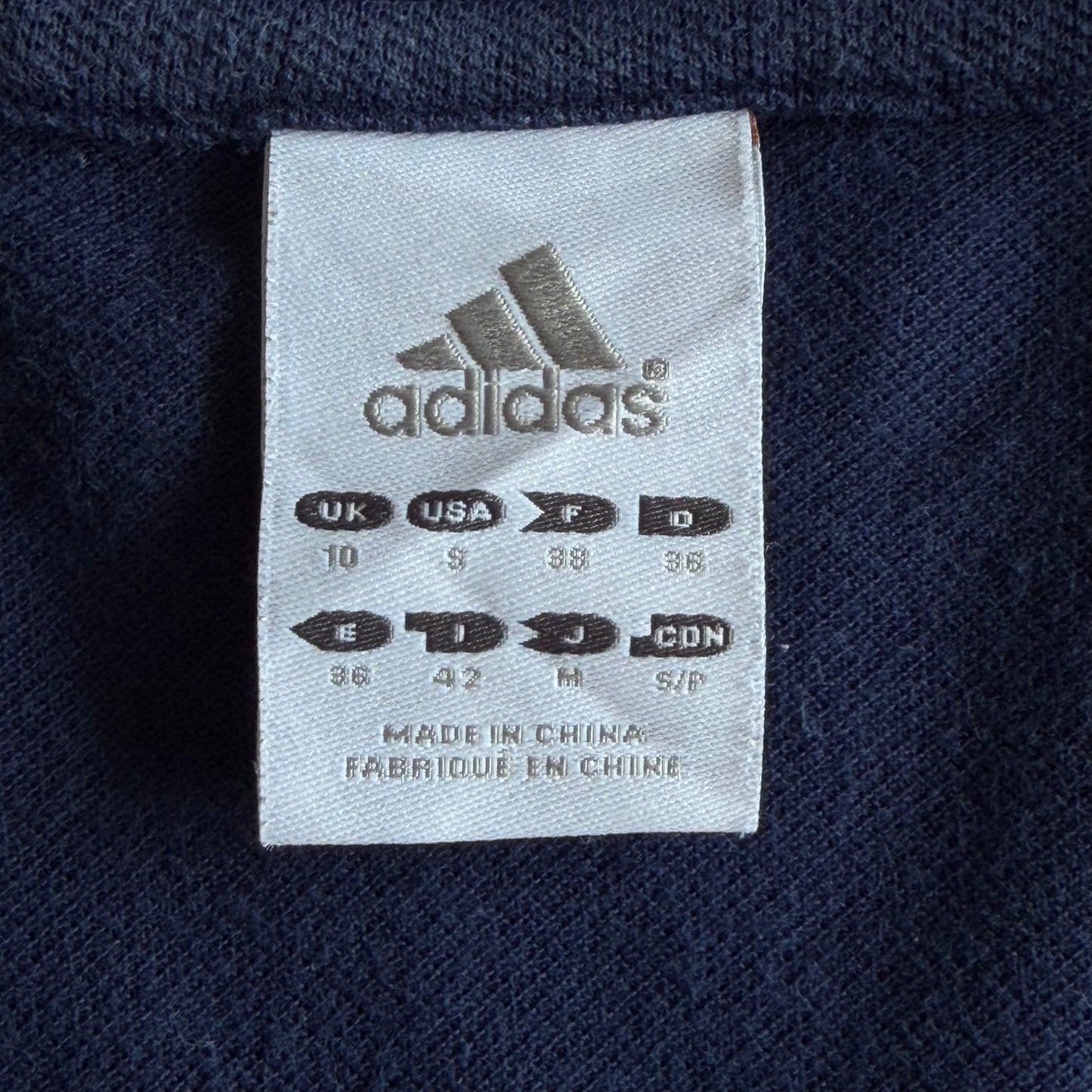 Y2K Adidas Low Cut Polo Baby Tee - M