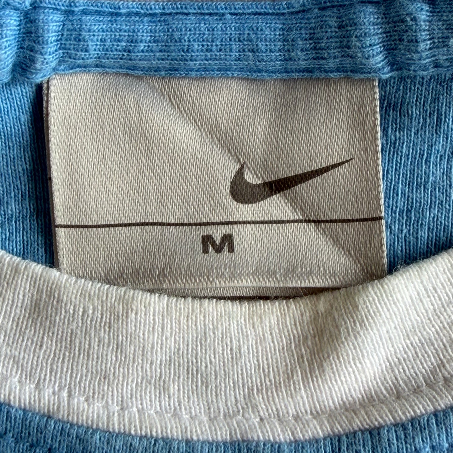 Y2K Nike Spell Out Ringer Baby Tee - M