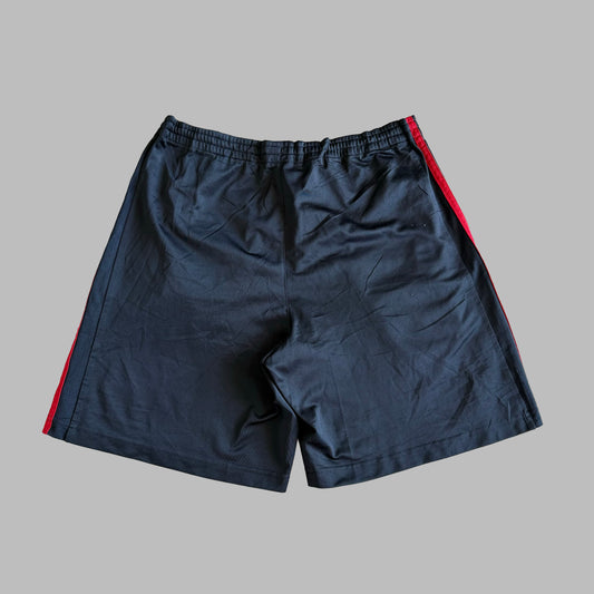 Y2K Adidas Three Stripe Baggy Shorts - L