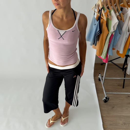 Y2K Nike Panelled Activewear Halter Tank - S
