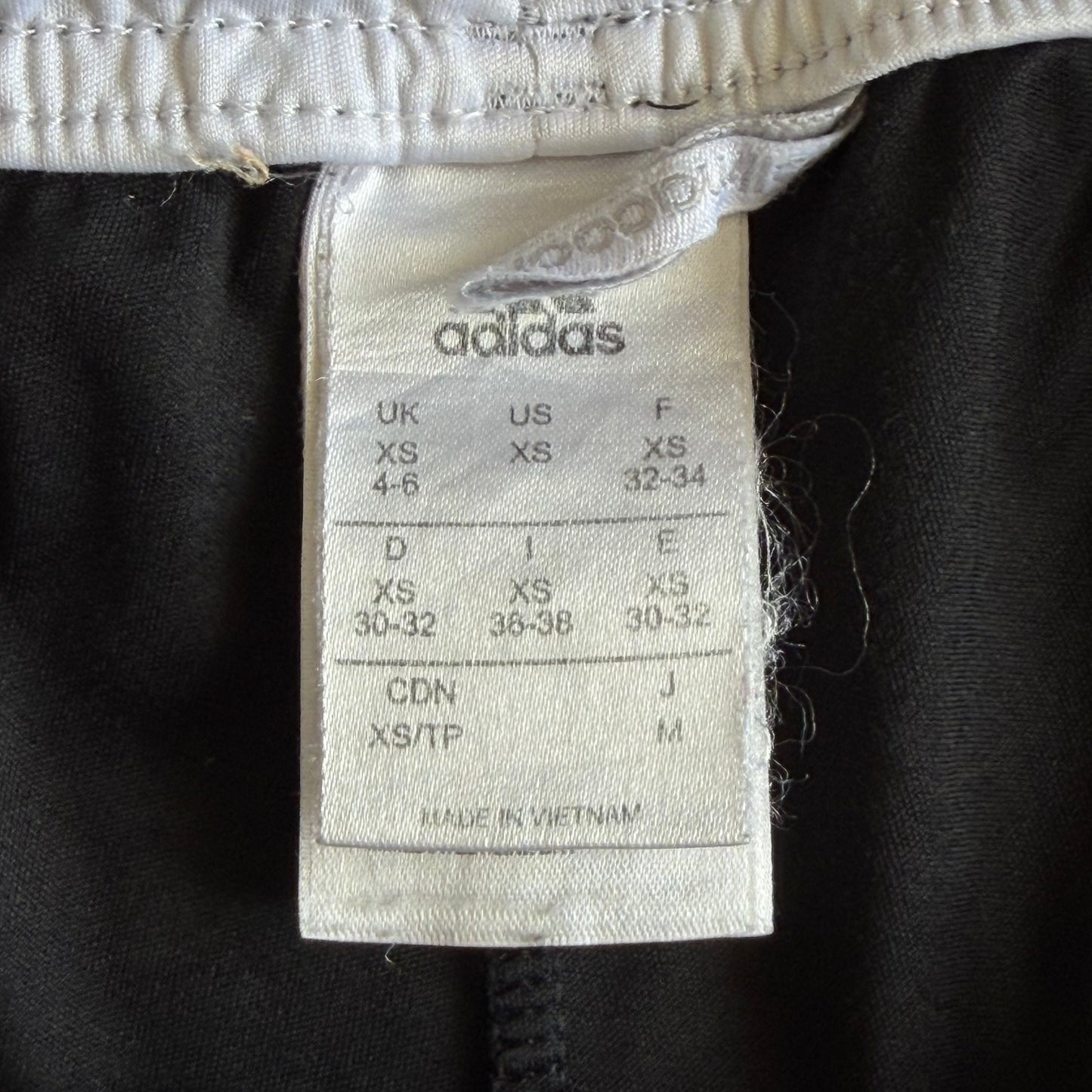 Y2K Adidas Three Stripe Football Shorts - XS/S