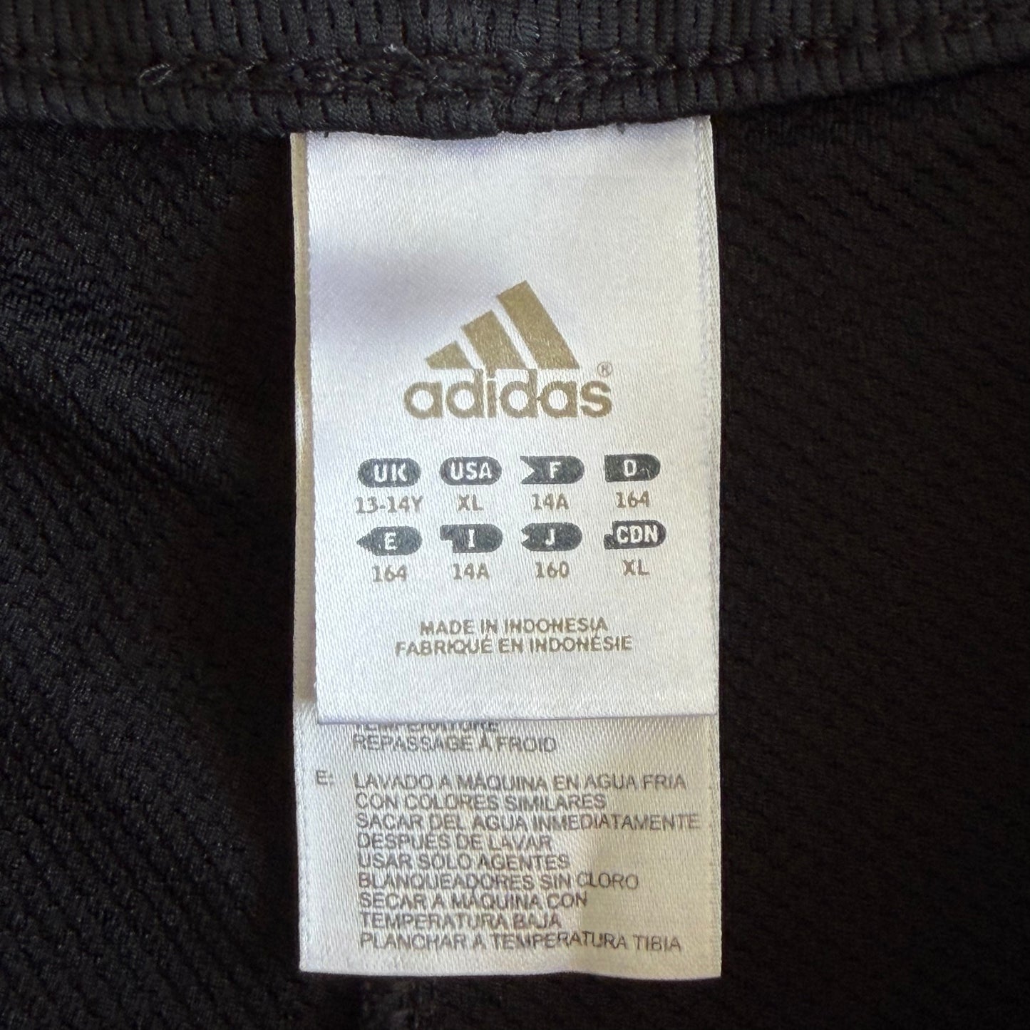 Y2K Adidas Three Stripe Mini Football Shorts - M