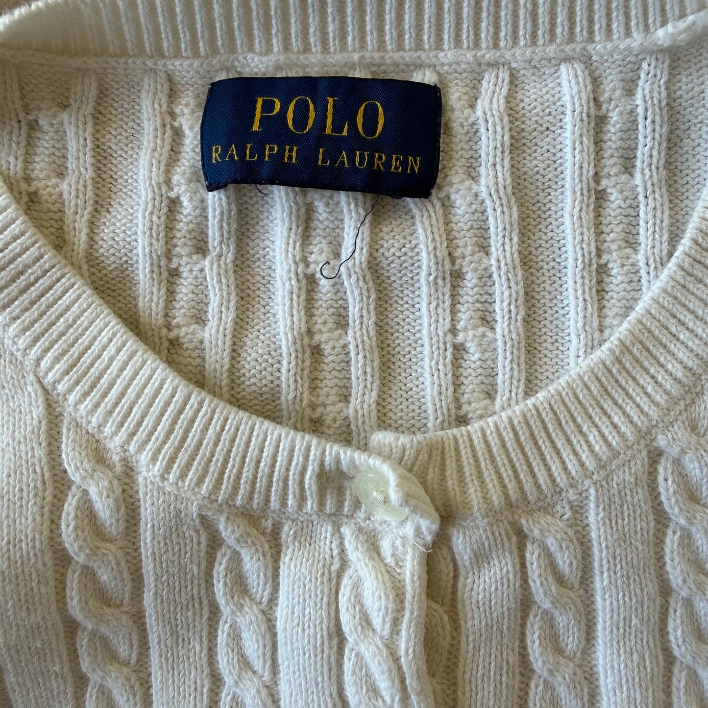 Ralph Lauren Cable Knit Cardigan - Small