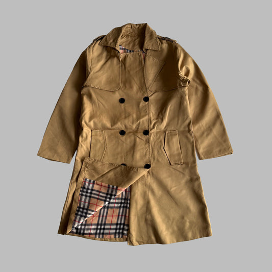 90s Burberry Double Breasted Trench Coat - S