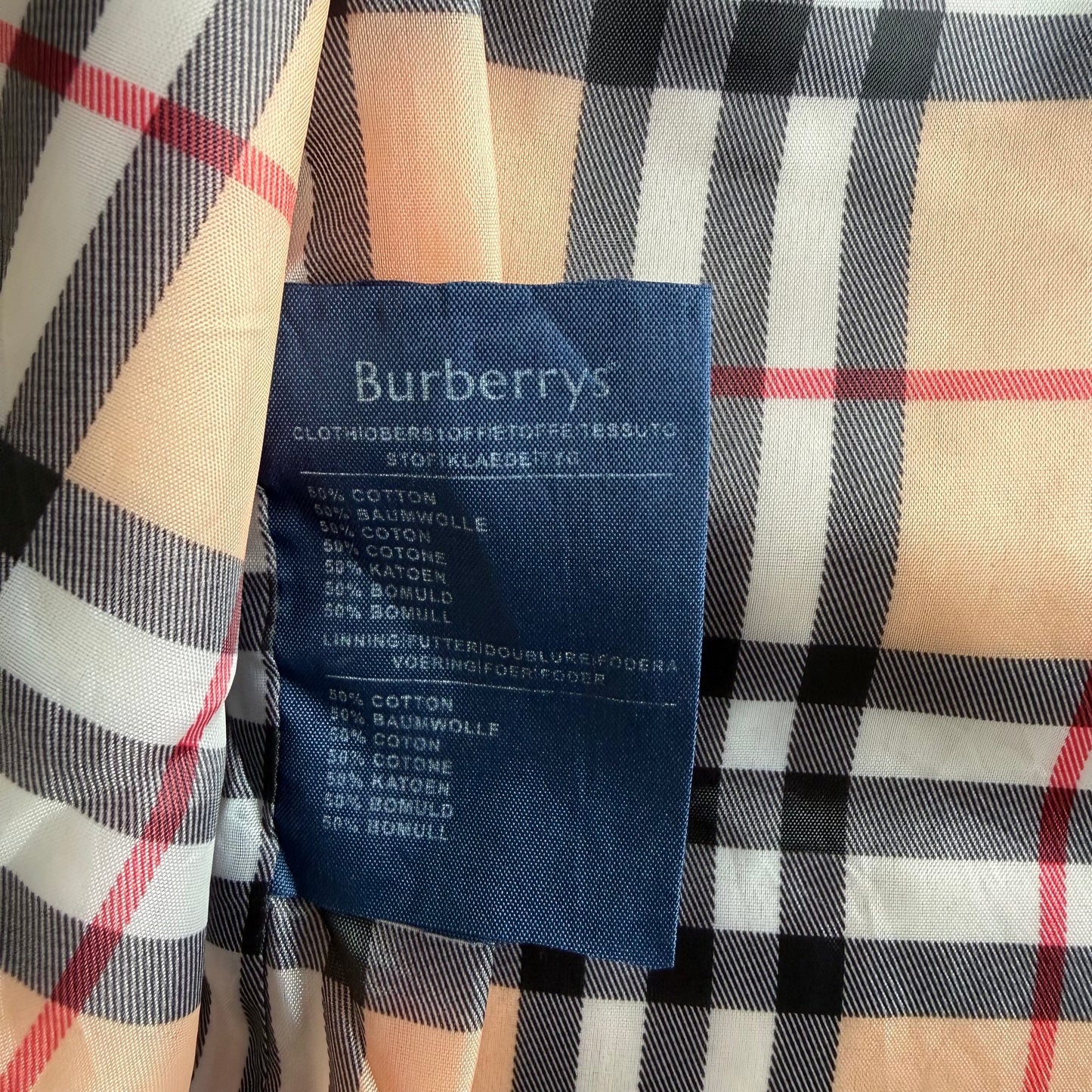 90s Burberry Double Breasted Trench Coat - S