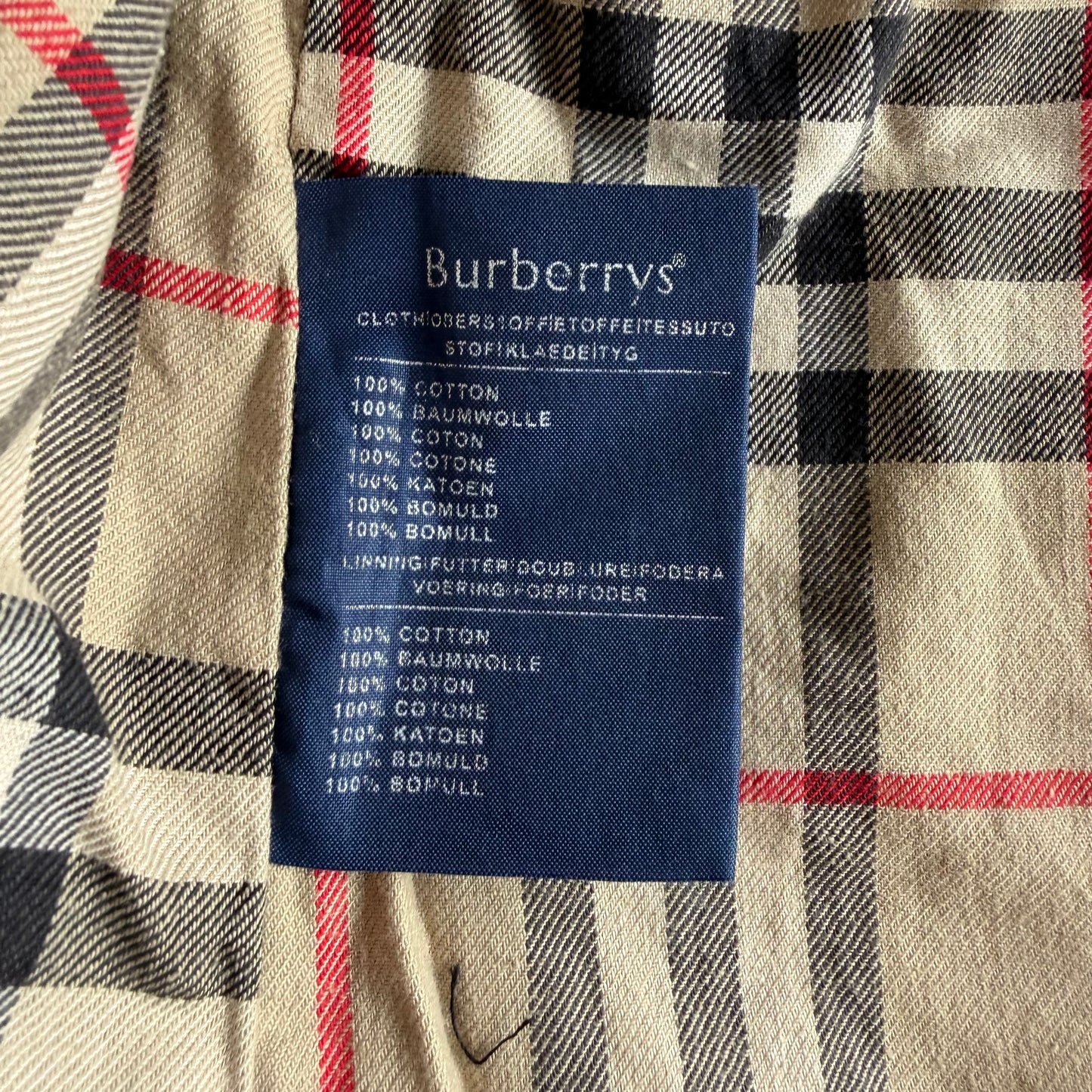 90s Burberry Double Breasted Trench Coat - S