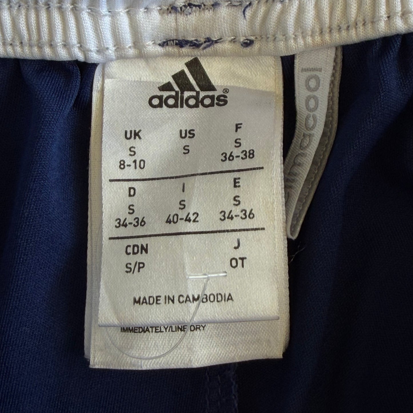 Y2K Adidas Three Stripe Baggy Active Shorts - S