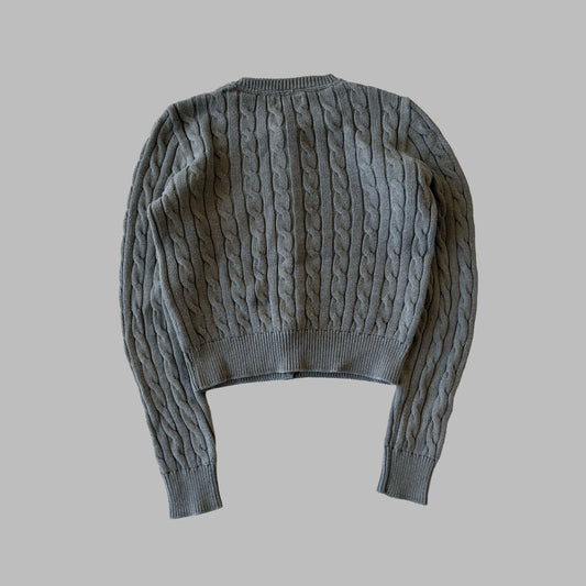 00s Ralph Lauren Cable Knit Cardigan - Small