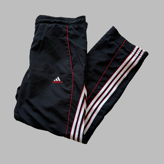 00s Adidas Wide Leg Track Pants - Medium