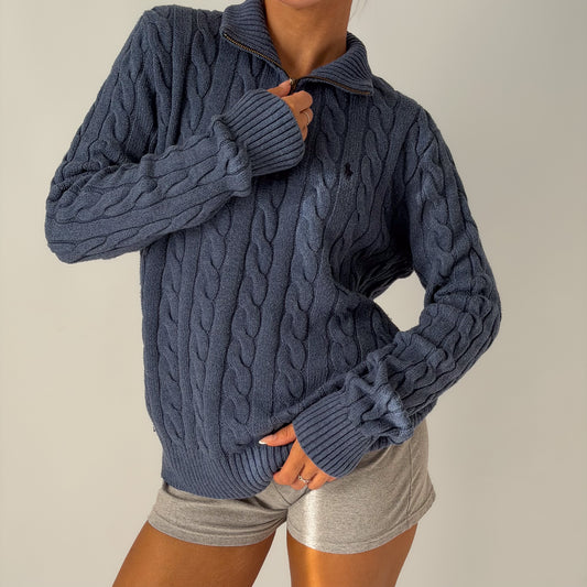 Polo Ralph Lauren Cable knit Quarter Zip - S